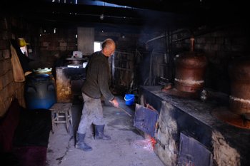 stoking the furnace